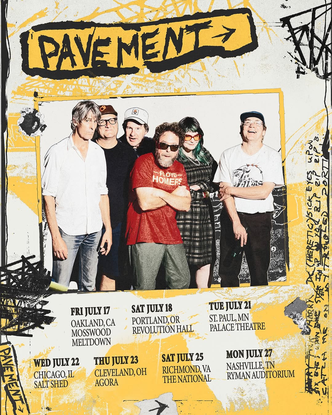 Pavement Tour Poster 2026